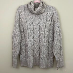 A.N.A. cable-knit turtleneck sweater XL